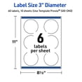 thumbnail image 6 of Avery 3" Diameter Labels, Gold Edge Dots, 60 ct, Glossy, Gold Dots Edge, 6 of 10