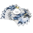 thumbnail image 2 of YFYANG Washable Heat-Resistant Placemats, 70% PVC/30% Polyester, Magnolia Flower Pattern Kitchen Table Mat, 12" x 18" 4 Pcs, 2 of 6
