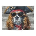 thumbnail image 5 of Orinice Pirate Dog Tapestry Wall Hanging Unique Style Graphic Tapestries for Home Wall Decor Living Room Bedroom Dorm Decoration Wall Art Tapestry 40x30inch, 5 of 6