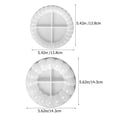 thumbnail image 3 of Shisuyan 2Pcs Silicone Coaster Mold Non-stick DIY Mold Serving Tray Mold Cup Mat Casting Mold Decorative Mold, 3 of 8