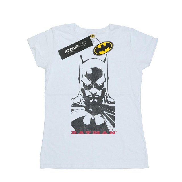 DC Comics T-Shirt en Coton Uni pour Femmes Batman