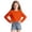 R53 Orange, variant on Ruiwill Big Girls Tshirts Size 9-10 Years Winter Dailywear Stretchy Tops Crew Neck Long Sleeve Solid Color Girl Shirts Black