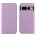 thumbnail image 2 of SaniMore Case for Google Pixel 7 Pro 6.7" 2022, Retro PU Leather Case Lychee Pattern Card Slots Cash PocketFlip Kickstand Magnetic Clasp Wallet Business All-around Protective Case, Purple, 2 of 13
