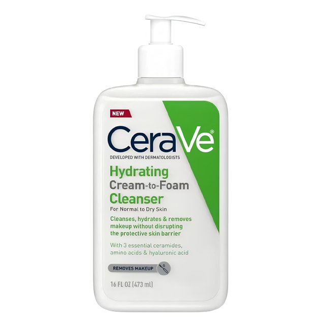 Limpiador CeraVe Hydrating Cream-to-Foam 473 ml