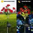 thumbnail image 5 of Cagogo under $5 4Pcs Solar Garden Lights, Solar Powered Flower Lights, Outdoor Garden Decoration Stake Lights, Auto On Off LED Illumination for Yard Patio, 8 Hours Runtime, 5 of 9