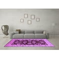 thumbnail image 3 of Ahgly Company Indoor Square Oriental Purple Industrial Area Rugs, 8' Square, 3 of 4