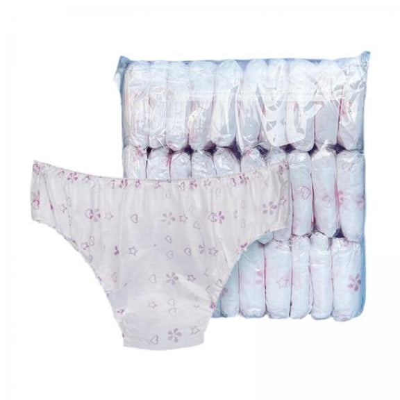 Sharprepublic 3x30Pcs Non Woven Briefs Soft Breathable Portable Briefs for SPA Fitness Hotel Floral pattern