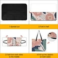 thumbnail image 4 of Pink Floral Seamless Pattern Design Outdoor Picnic Blanket, Foldable Waterproof Beach Mat, Portable Beach Blanket for Beach Camping, Hiking, Family Concerts, 4 of 8