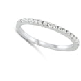 thumbnail image 4 of CHOOSE YOUR COLOR White Cubic Zirconia Elegant Stacking Ring .925 Sterling Silver Band Female Size 4, 4 of 4