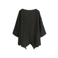 thumbnail image 3 of Plus Size Long Sleeve Top - Relaxed Fit Casual Style with Simple Plain Long Sleeves, 3 of 12