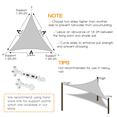 thumbnail image 2 of Tcbosik 12'x12'x17' Sun Shade Sail, Canopy Awning for Outdoor Patio and Garden, Yard Activities, Light Grey, 2 of 8