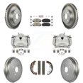 thumbnail image 1 of Transit Auto Front Rear Disc Brake Caliper Coated Rotors Drums Ceramic Pads Kit (8Pc) for Car Toyota Yaris KCG-102768N, 1 of 11