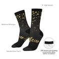 thumbnail image 6 of Honeii Happy New Year Print Adult Socks,Crew Socks,Casual Calf Socks,Daily Wear Socks for Men & Women, Perfect for Sports, Casual and Everyday Use, 6 of 6