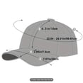 thumbnail image 3 of Bibifish Unisex Men Women Black Baseball Cap White Cross Embroidery Detail Baseball Cap Adjustable Strap Casual Daily Outings & Outdoor Street Style Hat, 3 of 3