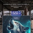 thumbnail image 3 of Bathroom Scale, Highly Accurate Digital Body Scale,Precisely Measures Weight up to 400 lbs-Fantasy Art Of Angry Wolf Howling In The Night, 3 of 4