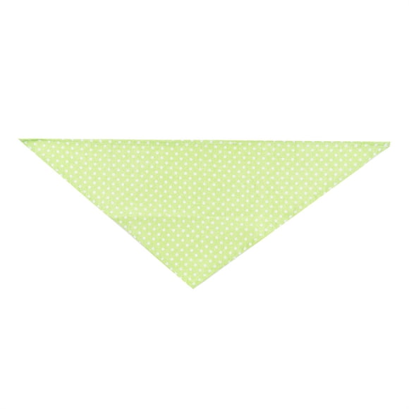 Greeniant Bufanda de babas para mascotas, accesorios de decoración de toallas triangulares decorativas coloridas lavables con puntos para cuello Ropa para mascotas verde fluorescente