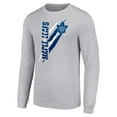thumbnail image 2 of Men's Starter Heather Gray Toronto Maple Leafs Color Scratch Long-Sleeve T-Shirt, 2 of 3