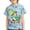 00-Light Blue441, variant on Boy Fire Panda Print T Shirt Crew Neck Short Sleeve Casual Daily Kids Tops