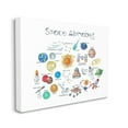 thumbnail image 3 of Stupell Industries Outer Space Educational Alphabet Kids Learning Chart Graphic Art Gallery Wrapped Canvas Print Wall Art, Design by Dishique, 3 of 7