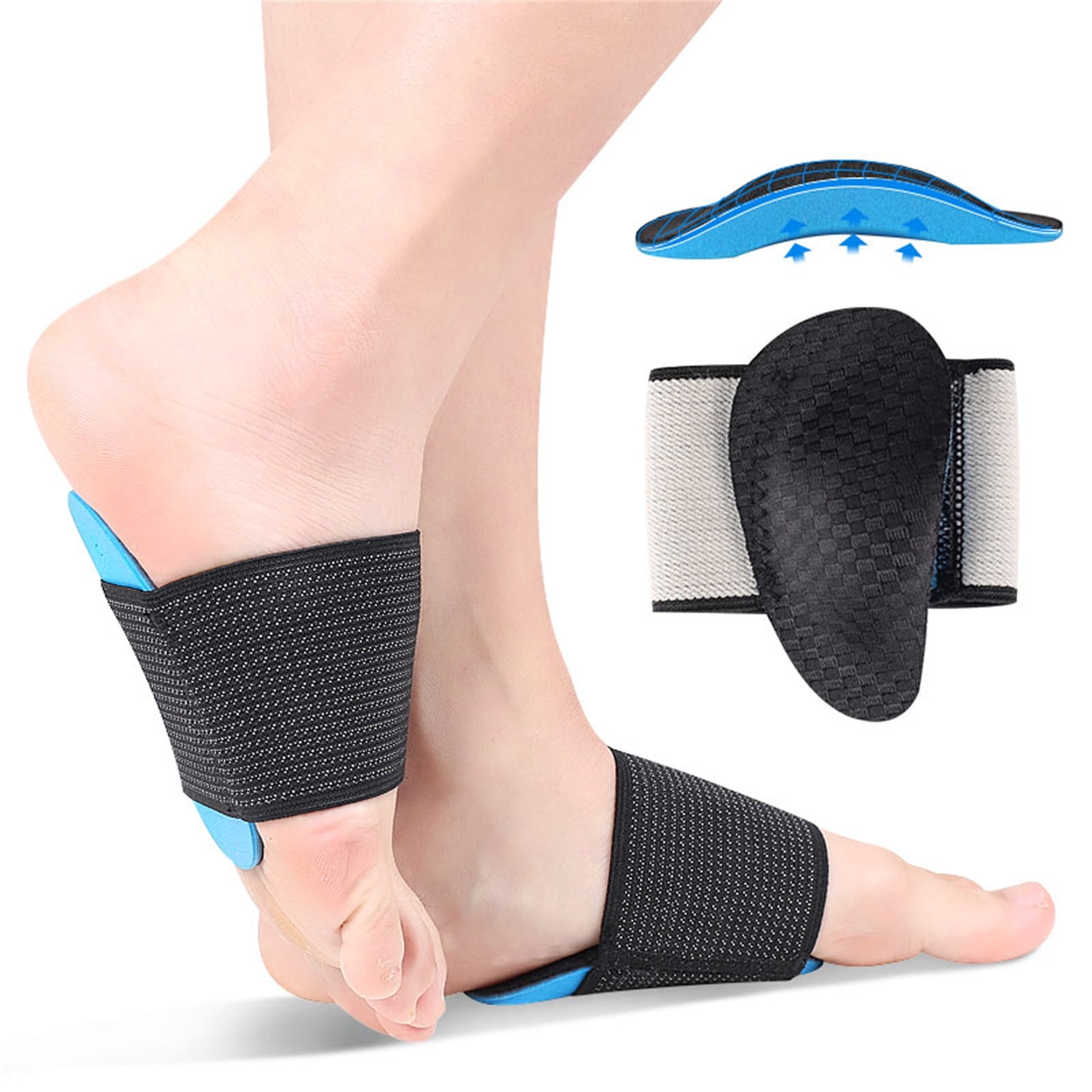 2Pcs Foot Heel Pain Relief Plantar Fasciitis Insole Pads Arch Support Feet Care 
