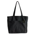 thumbnail image 1 of La bolsa de asas del ordenador portátil, funcionamiento suave del bolso de hombro de la bolsa de asas de la lona del color sólido del bolso de la lona, 1 of 8
