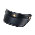 thumbnail image 2 of harayaa Classic Helmet Visor Sun Protection Brim 3 Snap PU Leather Universal Replacement Black, 2 of 8