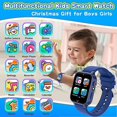 thumbnail image 2 of Kids Smart Watch Gift For Kids, Games Hd Touch Screen Watch With Camera Music Player 12/24 Hours Educational Toy Birthday Gift (ocean Blue), 2 of 4