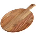 thumbnail image 3 of Wood Cutting Board Acacia Wood Charcuterie Board with Handle /Rectangular Portable Wood Dinner Plate Serving Tray Kitchen Chopping Board for Meat Bread Vegetables Fruits Food, 3 of 10
