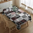 thumbnail image 2 of Baseball Patchwork Pattern Rectangle Tablecloth 60"x84",Waterproof Polyester Rectangle Table Cloth, Wipeable Spillproof Polyester Tablecloth for Dining, Camping, Indoor and Outdoor, 2 of 5