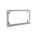 thumbnail image 1 of JR2 Premium Sparkling Crystal Motorcycle License Plate Frame with Cap (Purple), 1 of 4