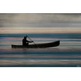 thumbnail image 2 of "Canoe on Lake" Painting Print on Wrapped Canvas, 2 of 7