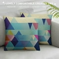 thumbnail image 3 of COMIO  Colorful Geometry Style Throw Pillow Covers Cases Square Decorative Cushion Covers Pillowcase Cushion Case for Sofa,Couch, 3 of 5