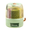 thumbnail image 1 of Contenedor de almacenamiento de granos de alimentos Gran capacidad 10L 6 rejillas Dispensador de arroz giratorio Caja de almacenamiento de alimentos de grano sellado Cubo de almacenamiento de cocina p, 1 of 10