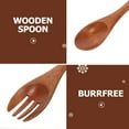 thumbnail image 3 of ATRISS 1 Set Wooden Salad Bowl Salad Serving Container Salad Tableware Food Bowl with Spoon and Fork, 3 of 6