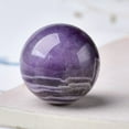 thumbnail image 2 of Amethyst Crystal Ball Raw Stone Sphere Quartz Decoration Healing Energy Home Decor Meditation Desk Ornament Display Gift, 2 of 3