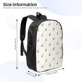 thumbnail image 2 of Uemuo Gold Rabbit Printed Durable 17-inch Student Backpack - Lightweight, Waterproof, Adjustable Straps, Ideal for School, Work, Travel, 2 of 5