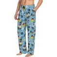 thumbnail image 3 of Kdxio Pirate Marine Animals Print Men's Sleep Pajama Pant Lounge Pants with Pockets, 3 of 8