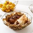 thumbnail image 2 of Frutero Advancent Cesta de Hierro Tejida 27x14,5x8 cm Color Oro, 2 of 6