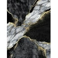 thumbnail image 3 of Modern Grey Black Gold Marble Abstract Area Rug Non-Shedding Soft Rugs For Living Room Bedroom Dining Room Indoor Office Kitchen Floor Carpet 4 x 6ft, 3 of 6