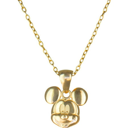 Disney 10kt Gold Mickey Mouse Pendant, 15