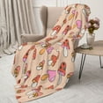 thumbnail image 3 of Sikiie 70s Mushroom Cozy Flannel Fleece Throw Blanket: Lightweight & Thick for All Seasons - Perfect for Women, Men, & Kids"80"x60", 3 of 6