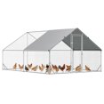 thumbnail image 1 of PawHut Galvanized Large Chicken Coop Cage Walk-in Enclosure 9.8'x13.1'x6.6', 1 of 10