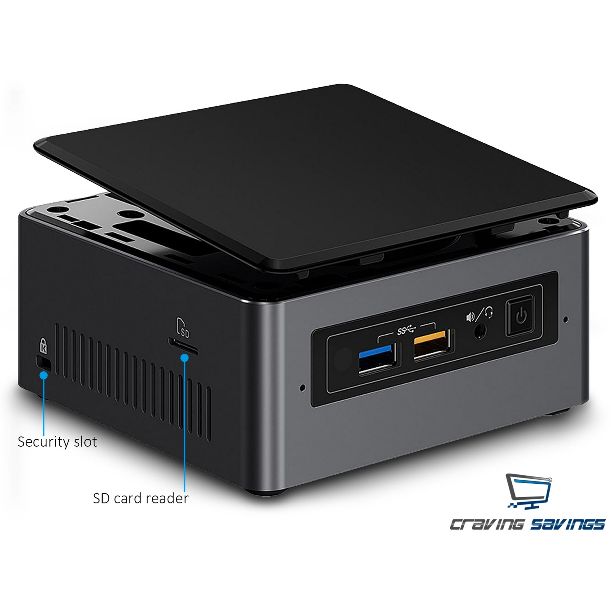 Intel NUC7i5BNH Mini PC, Intel Core i5-7260U 2.2GHz, 8GB DDR4