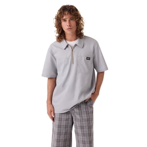 Genuine Dickies Men's 1/4 Zip Short Sleeve Workwear Shirt