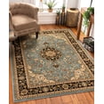 thumbnail image 1 of Well Woven Barclay Medallion Kashan Light Blue Traditional Area Rug 9'3'' X 12'6'', 1 of 1