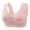 Rose Gold, variant on Aura Lane Women’s Lace Perforated Cup Front Closure Bra – Breathable Wirefree Tank Bra for Seniors, Plus Size Comfortable Bralette Black 42