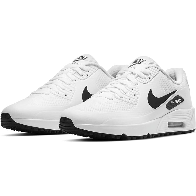 Nike Men's Air Max 90 G Golf Shoes (White/Black, 14, Medium/D