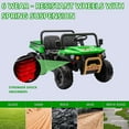 thumbnail image 4 of Garvee 24V 2-Seater Ride-On Dump Truck for Kids - 4WD Electric UTV with Remote Control, Dump Bed, 6 Wheels, Music & Headlights - Perfect Christmas & Birthday Gift (Green), 4 of 8