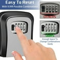 thumbnail image 3 of Wall Mounted House Key Storage Box, Combination Lock Box (Orange), 3 of 8
