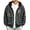 Dark Gray, variant on JIAYUE Men Zip Up Hoodie Star Print Long Sleeve Sweatshirt Kangaroo Pocket Loose Fit Cropped Outerwear for Outdoor Daily Walking